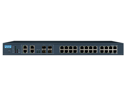 24GE+4G Combo Managed Ethernet Switch, -40~70℃